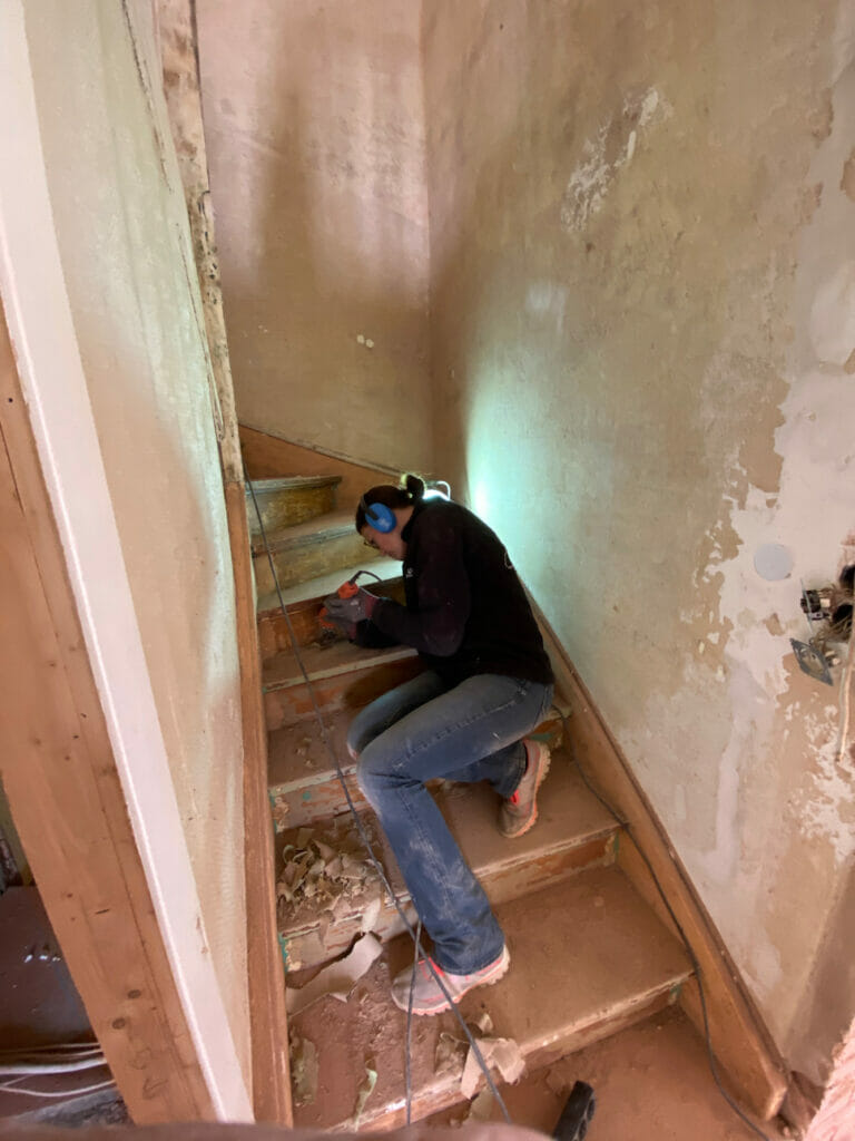 Treppe abschleifen