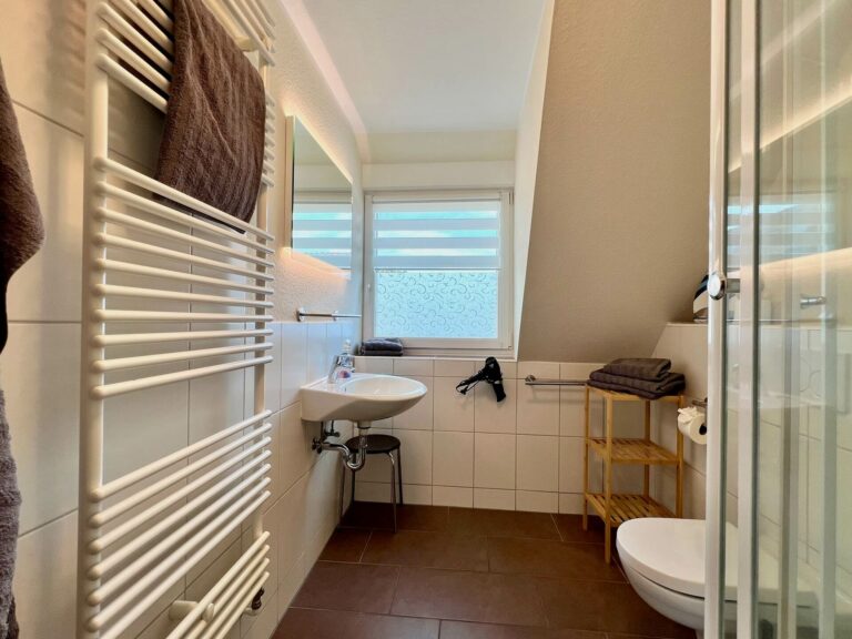 Wohnung Holiday 3 - Badezimmer mit Dusche und WC