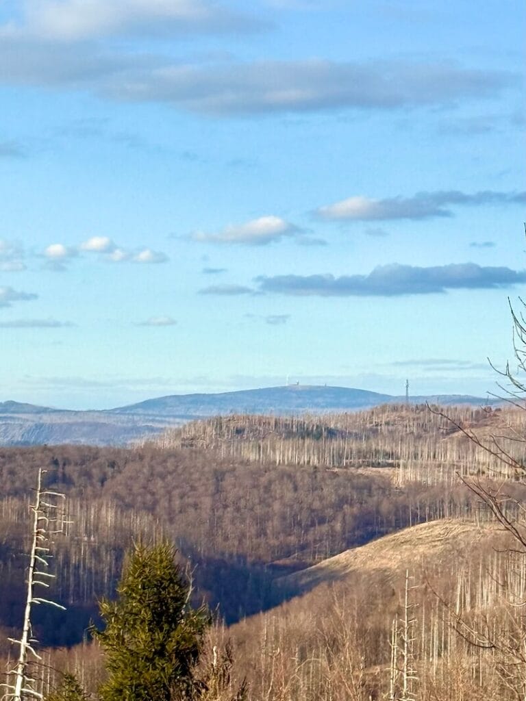 Ravensberg Bad Sachsa 8 Blick vom Ravensberg im Harz zum Brocken bei klarer Sicht